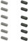 Hebilla de cordones 12 parejas perezosos hebillas de cordones deportivos hombres y mujeres hebillas para cordones de zapatillas