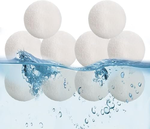 BlyeMichdi Pool Cleaner Scum Balls,10 Pack Reusable Scum Balls Scum Eliminating,Hot tub scum absorber for Spas Hot Tub,Washable oil absorbing sponge for Swimming Pools, Bathtubs, Spas Cleaning