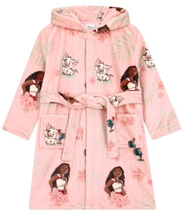 Disney Oceania Vestaglia Bambina, Accappatoio Bambina Moana In Pile, Vestaglia Con Cappuccio Ragazze, Rosa 8-9 anni