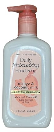 Bath & Body Works Mango & Coconut Milk Daily Moisturizing Hand Soaps 9 fl oz (Mango & Coconut Milk)