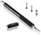 MEKO Lápiz Táctil de Precisión 2 en 1 con 3 Puntas Capacitivas Reemplazables para iPad, Tablet, iPhone, Smartphone, Samsung Galaxy Note/Tab - Negro