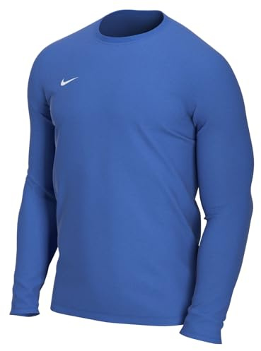 Nike Hombre Camiseta de Manga Larga, Royal Blue/White, M