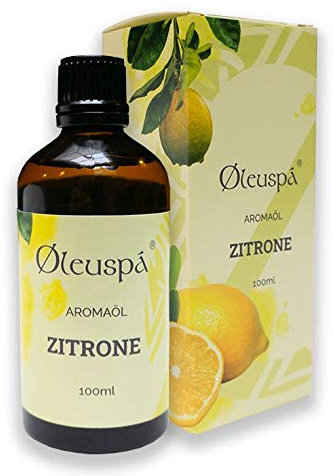 Øleuspá Massageöl - Öl für Körper & Haut Aromaöl in Bio Qualität zur Muskelentspannung - 100% natürliches Bad & Welness Massage Zubehör Body Oil Made in Germany 100 ml Zitrone Körperöl