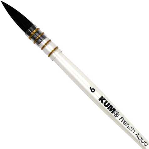 KUM AZ5144119 – pensel fransk aqua #6, med syntetfiber, 1 akvarellpensel