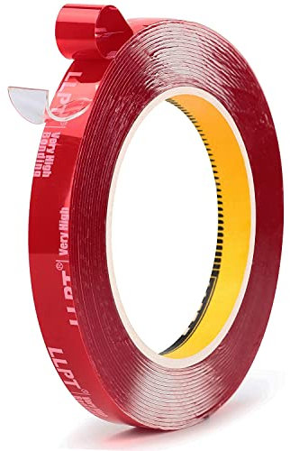LLPT Double Sided Tape | Heavy Duty Mounting Tape | 13MM*5.5M | Waterproof Two Sided Adhesive Tape | Photo Frame Hanging Strips for Poster Automotive Home Deco Nail Box (WA034)
