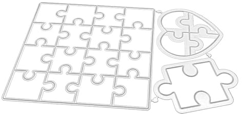 CENPEK Troqueles para Cortar Rompecabezas, Sellos para Hacer Tarjetas, Plantilla de Acero al Carbono, Palabras, Sellos de Silicona Transparente para Manualidades en Papel, Manualidades