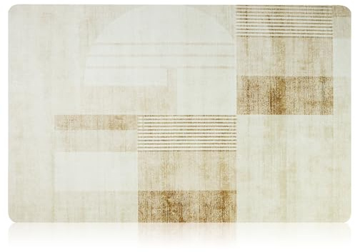 Genérico Livienne Absorbente Antideslizante rápido seco Alfombra diatomita baño Alfombra Piedra diatomita, Amarillo, Cuadrado,50 * 80cm (Rectangular, Rayas)