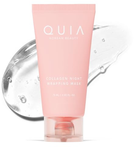 QUIA Collagen Wrapping Mask 75ml - Clinical +92% Firmer Appearance - Overnight Glass Skin Peel Off - Korean Skincare - All Skin Types - Better Than Sheet Masks