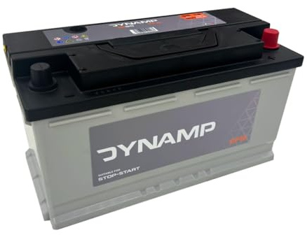 Dynamp DB95 Type 019 EFB Start-Stop Car Battery 12V 95Ah 900CCA – 353 × 175 × 190 mm, Enhanced Flooded Battery for Start-Stop Vehicles