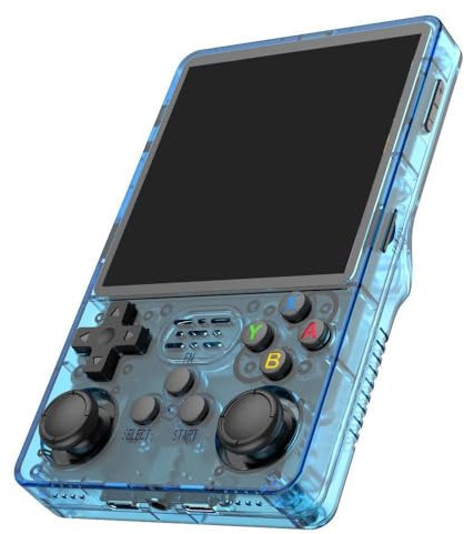 R36 Plus Retro Handheld Game Console with 128GBuilt-in 20000 Classic Games, Portable Video Gaming Console Linux System 4.0 Inch IPS Screen, 3000mAh Rechargeable Battery