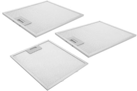 FUNNETOYU Filtri Antigrasso Cappa Cucina in Alluminio, Ricambio per Cappa Aspirante, Cattura del Grasso, Argento