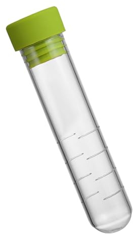 Difusor portátil de tés con diseño de tubo de vidrio, infusor de té con tapón de silicona para infusor de vidrio casero