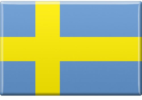 Kühlschrankmagnet - Länderflagge Schweden - Gr.ca. 8x5,5 cm - 37816 - Magnet