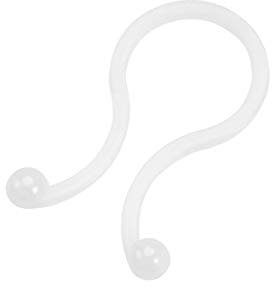 sourcing map 100 Stk. Twist Lock Kabelbinder Nylon U Form Platz Sparen Weiß 12,2mm Dmr