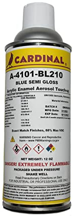 Cardinal Paint A 4101 BL210 Blue Semi Gloss Powder Coating Touch-Up Spray Paint | Car Parts and Repair Refinishing Clear Coat for Permanent Sealing of Coated Surfaces