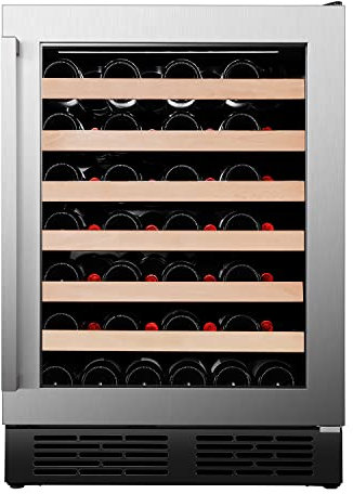 Hisense RW18W4NSWGF Wine cooler 54 Bottles ‎153 Litres Freestanding Wine fridge with Anti-UV Low E Glass Door and LED Display