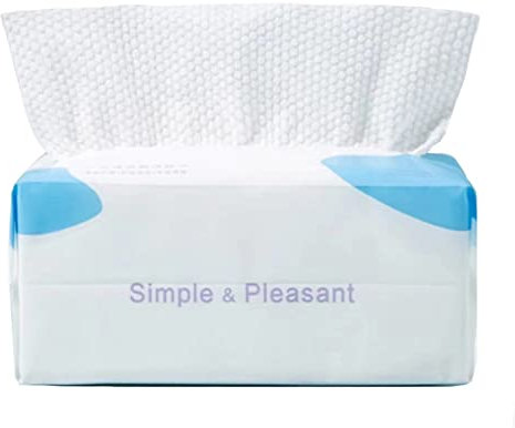 100 Pezzi Asciugamani Monouso, 100% Cotone Usa e Getta, Salviettine Asciutte la Pulizia del Viso, Tessuto Ispessito, Bagnato e Asciutto, Adatto a Tutti i Tipi di Pelle (20X20 CM) (1pcs)