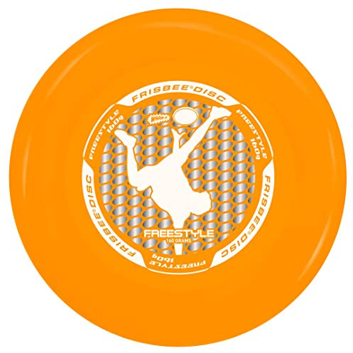 Wham-O Frisbee Freestyle Orange - Wurfscheibe, Outdoor, Strand Gadget, Spiele für draussen, Kinder und Erwachsene, Gewicht: 160g, Durchmesser: 26,8cm, Disc ab 5 Jahre