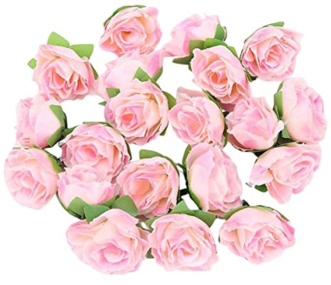 Lot de 50 têtes de rose artificielles en soie pour bricolage, mariage, décoration d'intérieur, fête, mariage, chapeau, corsage, accessoires, décoration