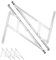 WENLISELL 4 PCS UPVC Window Friction Stay Hinges, 16 inch Top Hung Window Hinge, Side Hung Window Stays 17mm Stack