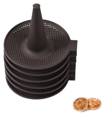 6 Stück Bagel Backform, Baking Molds Donuts, Donuts Backform, Silikonformen für Doughnut, Muffin Kuchenform, Silikon Donut Formen, für Herstellung von Donuts