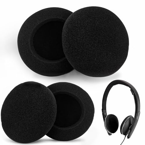 4 cuscinetti auricolari di ricambio per Logitech H340, 6 cm, imbottitura in morbida schiuma per Logitech G330/H609/H600, Sony e altri modelli, accessori per cuffie da gioco