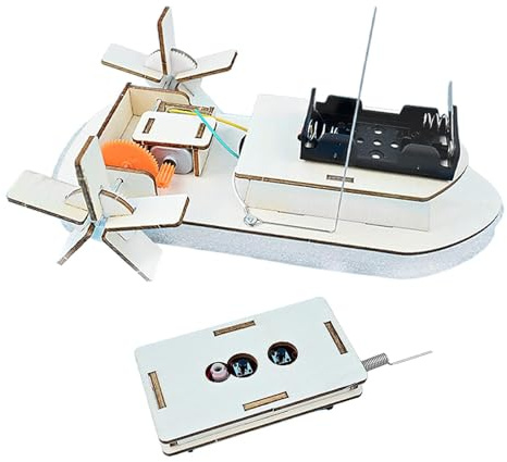 SZLIFE Kits d'expérimentation Scientifique à Faire Soi-Même, Jouet d'expérimentation Scientifique En Bois, Maquettes de Bateaux Télécommandés pour étudiants et Enfants