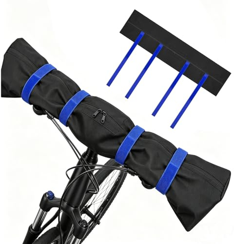 TAIVIN Copri Manubrio Bici 91x23cm - Copertura Pioggia Bici Impermeabile in Tessuto Oxford 300D - Custodia Universale per Manubrio per E-Bike e Bici con Cerniera e Cinghie (Blu)