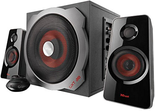 Trust Altavoces PC GXT 38 2.1 Negro Rojo/Negro 60 W