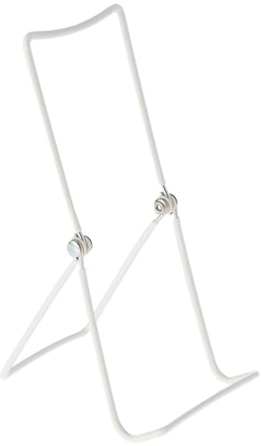 GIBSON HOLDERS 3A Adjustable White Wire Display Easel, 3.625 W x 4 D x 8.75 H, Pack of 12