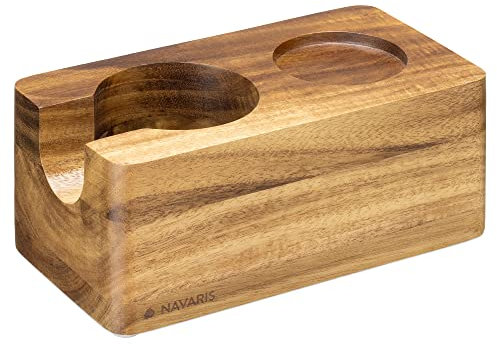 Navaris Supporto Braccio Macchina caffè Espresso - Base Appoggio Bracci Macchinetta caffè Bar Professionale - Vaschetta Porta Filtro Poggia Filtri