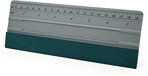 FOSHIO 8 Pollice Raschietto con bordo feltro pellicole car wrapping,Con scala, wrapping pellicola,raschietto piano induzione,spatola per pellicole adesive