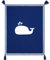 Babydecke mit Wal Motiv - Baumwolldecke Baby mit 15% Merinowolle - Kuscheldecke Baby 90x110cm - Babydecke Junge mit - Baby Decke für Kinderwagen - Baby Erstausstattung Neugeborene - Baby Geschenk