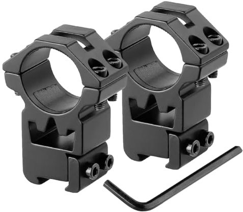 RunFar shop 25,4 mm (1) Zielfernrohr Montage Zielfernrohrringe,11mm Weaver Picatinny Schiene,Zielfernrohrmontage Weaver schiene Picatinny Rail