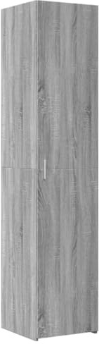 vidaXL Meuble haut gris Sonoma – Dimensions : 40 x 42,5 x 185 cm – Bois d'ingénierie – Armoire moderne avec grand espace de rangement pour chambres, salons, couloirs, etc