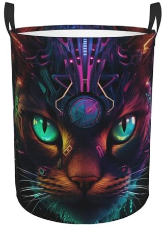 Ropa Sucia Cestas Guerrero Gato Cesta De Almacenaje Práctica Cesto Para La Ropa Elegante Cesto Para Lavandería Para Ropa Sucia Juguetes 40X50Cm