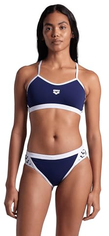 Arena Performance Icons - Costume da Bagno Intero da Donna, in Tinta Unita, con Incrocio sulla Schiena, MaxLife