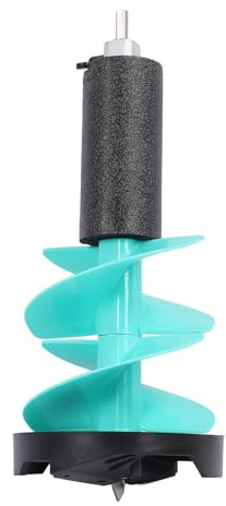 TIKATARER Trivella Elettrica per Pesca esistere Ghiaccio, Trivella per Ghiaccio Senza Fili in Materiale Nylon Premium da 8 Pollici con Lame in Acciaio Incisive e Design Galleggiante