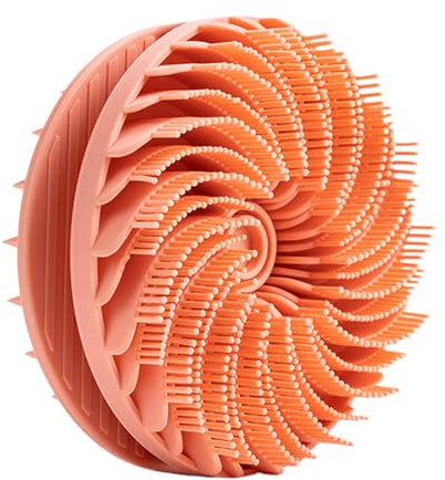 Cepillo de silicona, depurador de baño de silicona para el cuerpo | Cepillo depurador corporal de,Esponja de baño suave, cepillo de ducha 2 en 1, innovador cepillo de giratorio