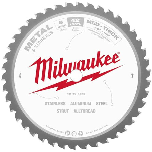 MILWAUKEE'S Circular Saw Blade, Cermet, 8 In, 42 Teeth, 5/8 (48-40-4515)