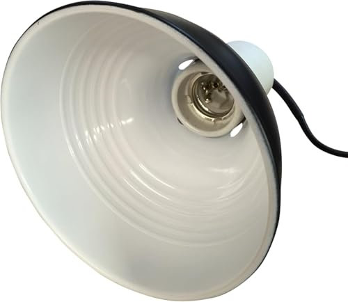 Finest-Filters 14cm Reptile Vivarium Lighting Dome Ceramic Heating Bulb Lamp Holder with Switch
