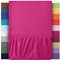 leevitex® Spannbettlaken 90x200cm - 100x200cm | Spannbetttuch Bettlaken | 100% Jersey Baumwolle | Matratzenhöhe bis 25 cm | Öko-Tex | Pink/Magenta