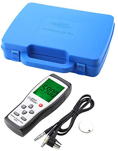 Ultraschall-Dickenmesser, digitaler Ultraschall-Dickenmesser Schallmesser Metall-Tiefenprüfer mit Kalibrierblock und Sonde und Box