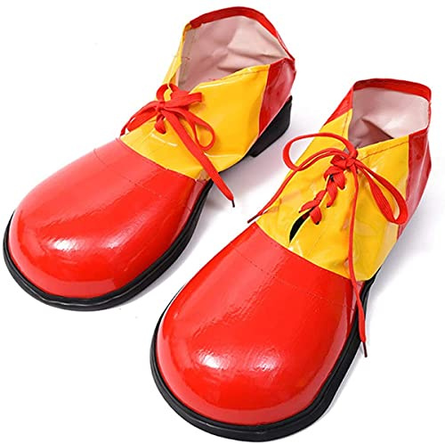 Mcdslrgo Unisex Adulto Jumbo Grande Clown Scarpe Deluxe Halloween Costume Accessori, Rosso, Taglia unica