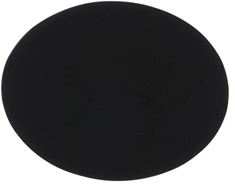 Holyart Portavelas y candeleros: Platillo portavela Ovalado Aluminio Negro 10x8 cm