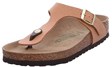 Birkenstock Unisex Gizeh Earthy Pecan Veg, Birkibuc Flip Flops, 44 EU