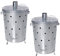 2X Verbrennungstonne 75l Metall Verzinkt mit Deckel Gartenabfall Verbrenner Brenntonne Garten Feuertonne