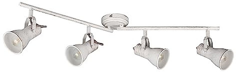 Trio Leuchten Deckenleuchte Steam 813400427, Metall weiß antik, exkl. 4x E14