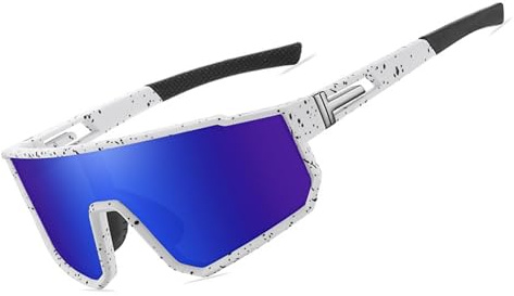ZISTRFLO Polariserade sportsolglasögon för män kvinnor ungdomar barn, UV400 sport solglasögon för cykling baseball fiske utomhus, B06, M