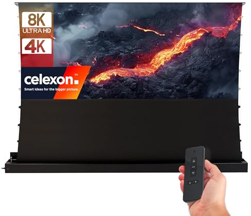 celexon UST Hochkontrast Bodenscheren Leinwand - Expert, 95' 21:9 Schwarz